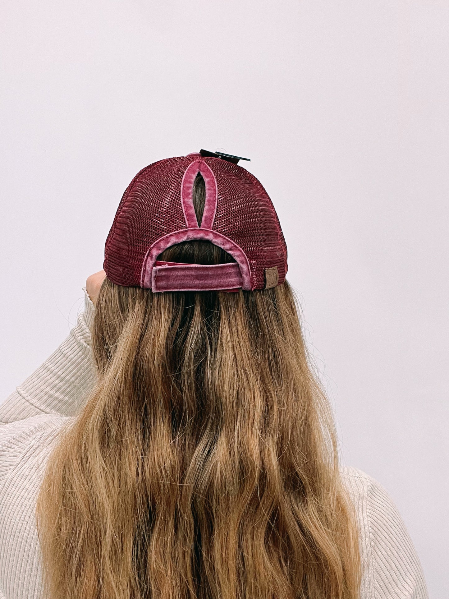 C.C. Distressed Ponytail Cap