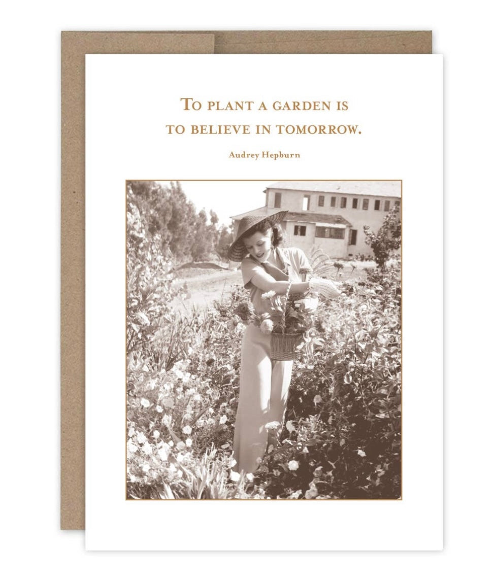 to plant a seed is to believe in tomorrow To Plant A Garden Encouragement Card – The Poppy Seed