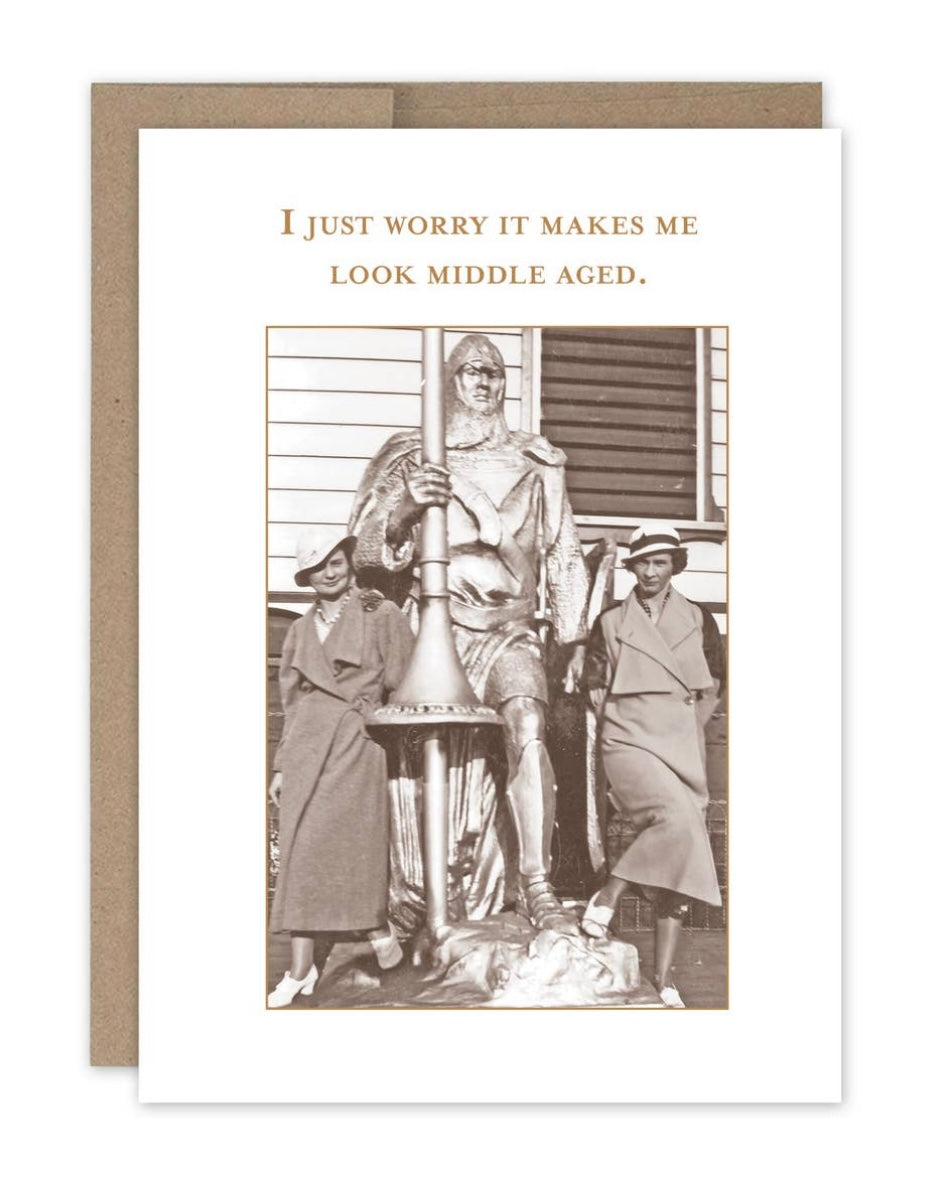 Middle Age Birthday Card