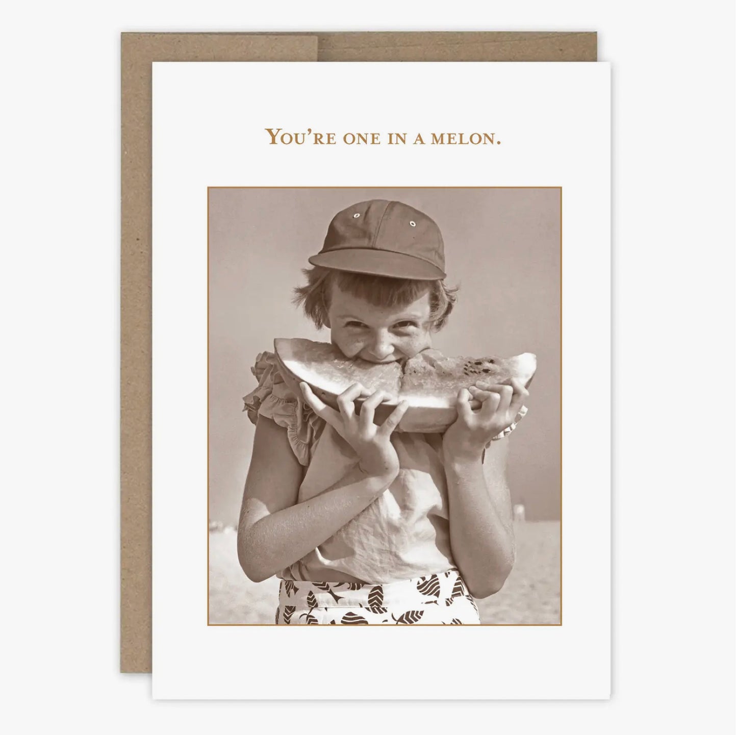 One in Melon Thank You Card