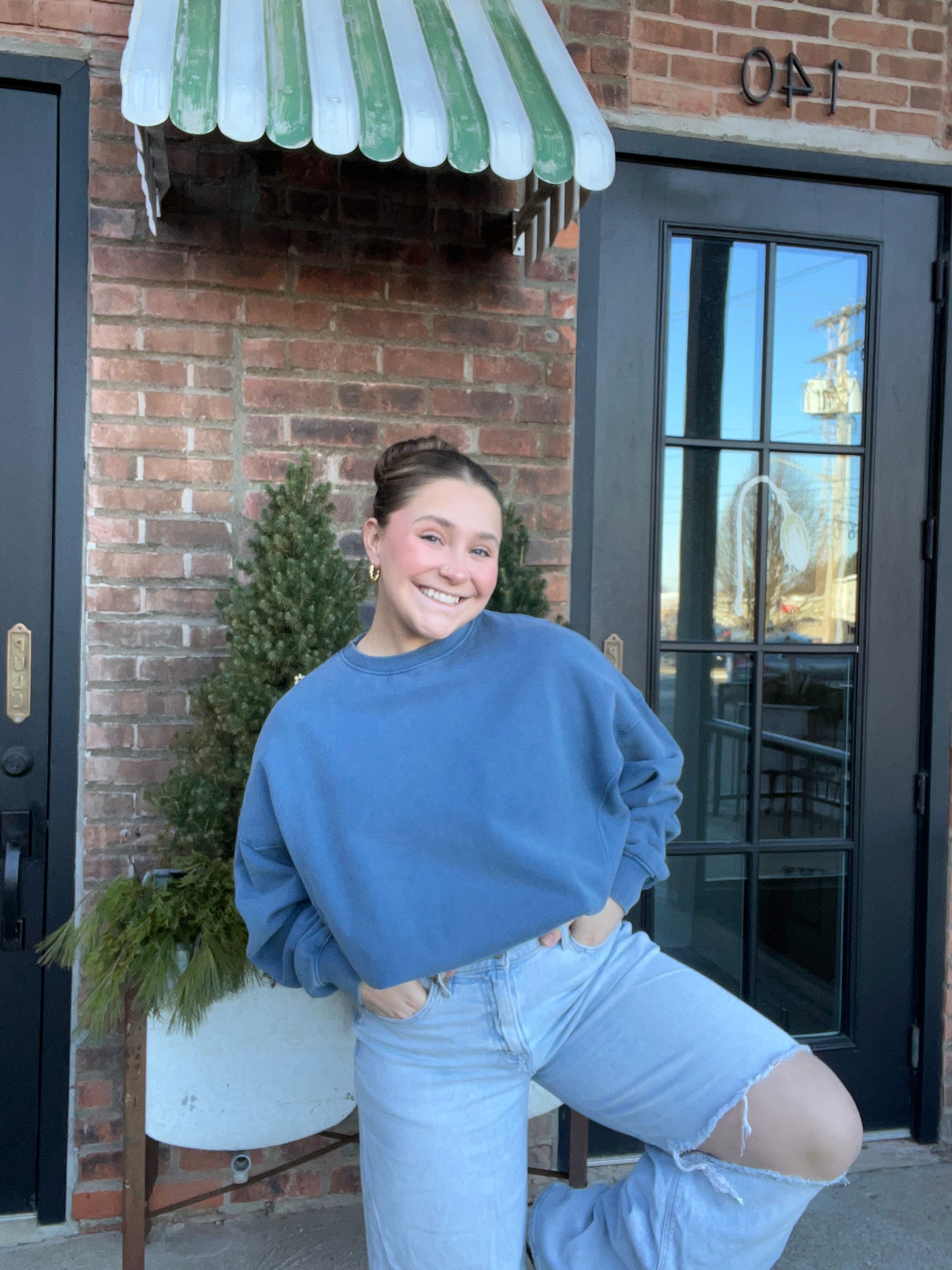 Pigment Washed Crewneck