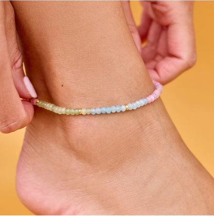 Pura Vida Ombré Stretch Anklet