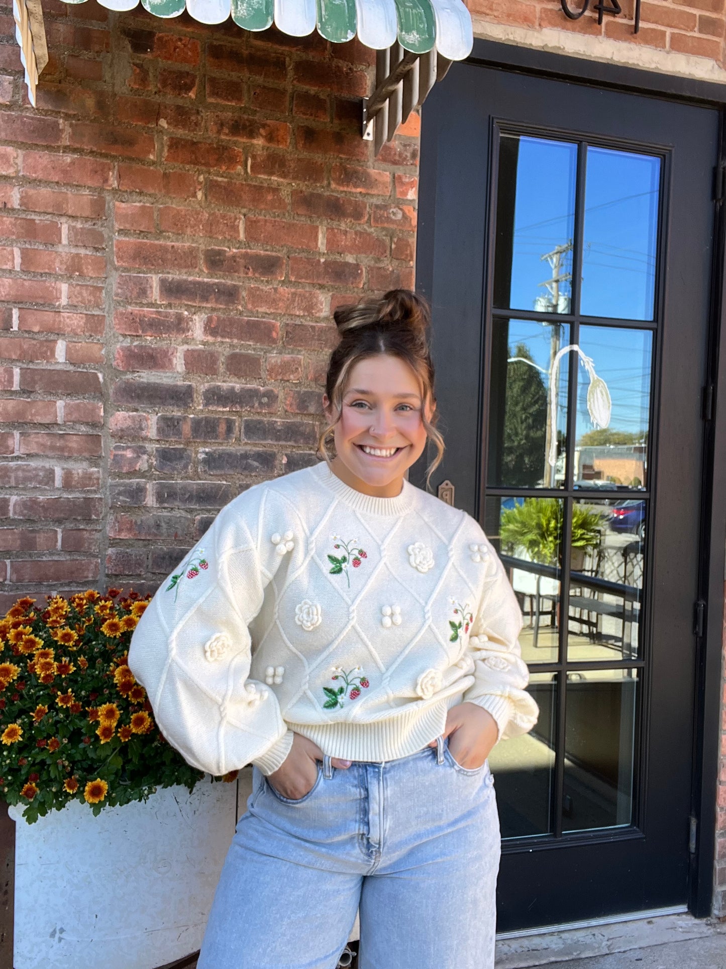Strawberries & Cream Sweater
