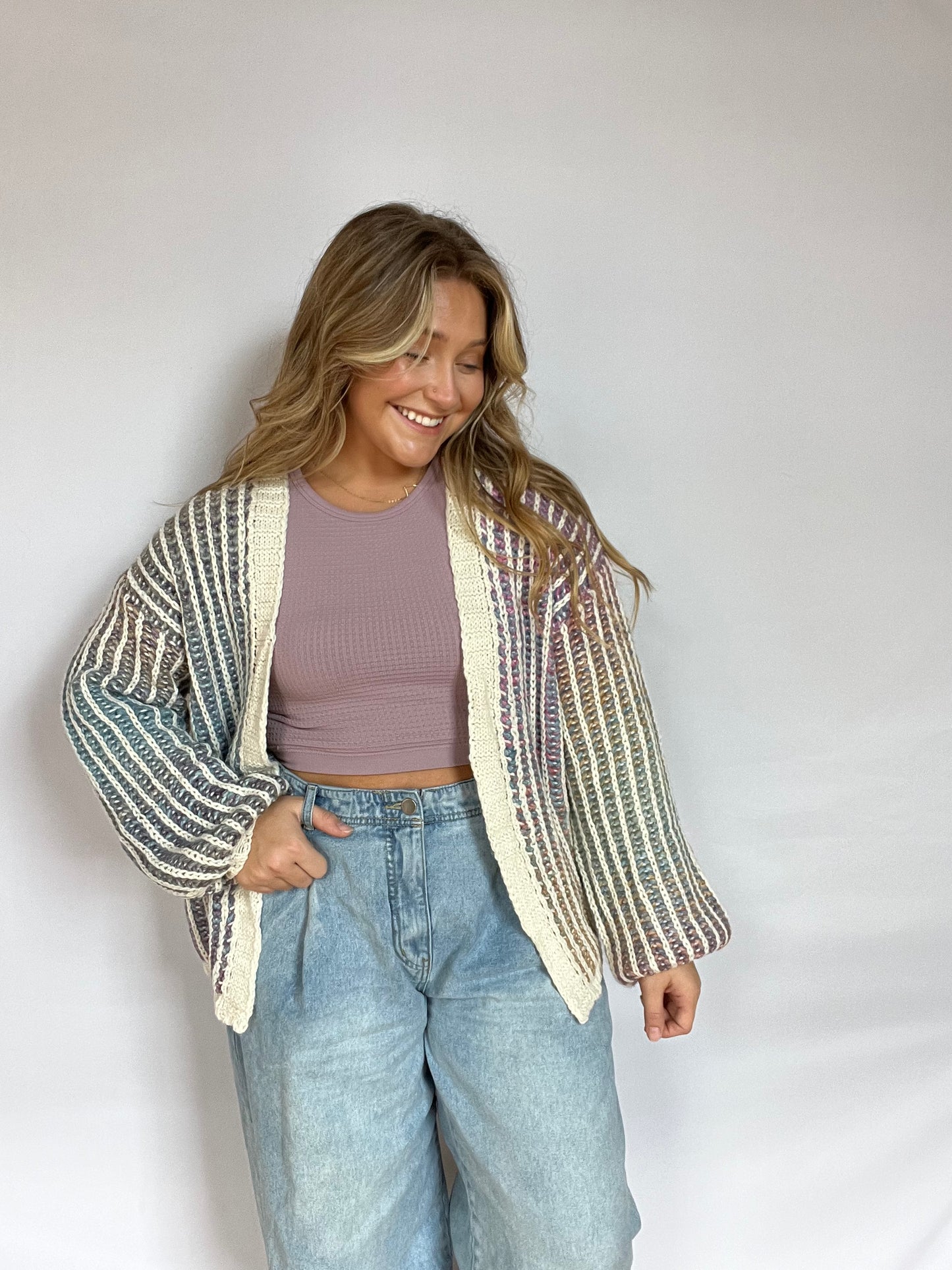 Ombré Knit Cardigan