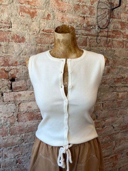 Button Front Vest