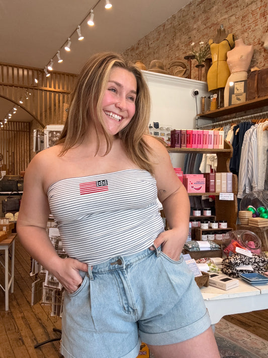 American Flag Tube Top