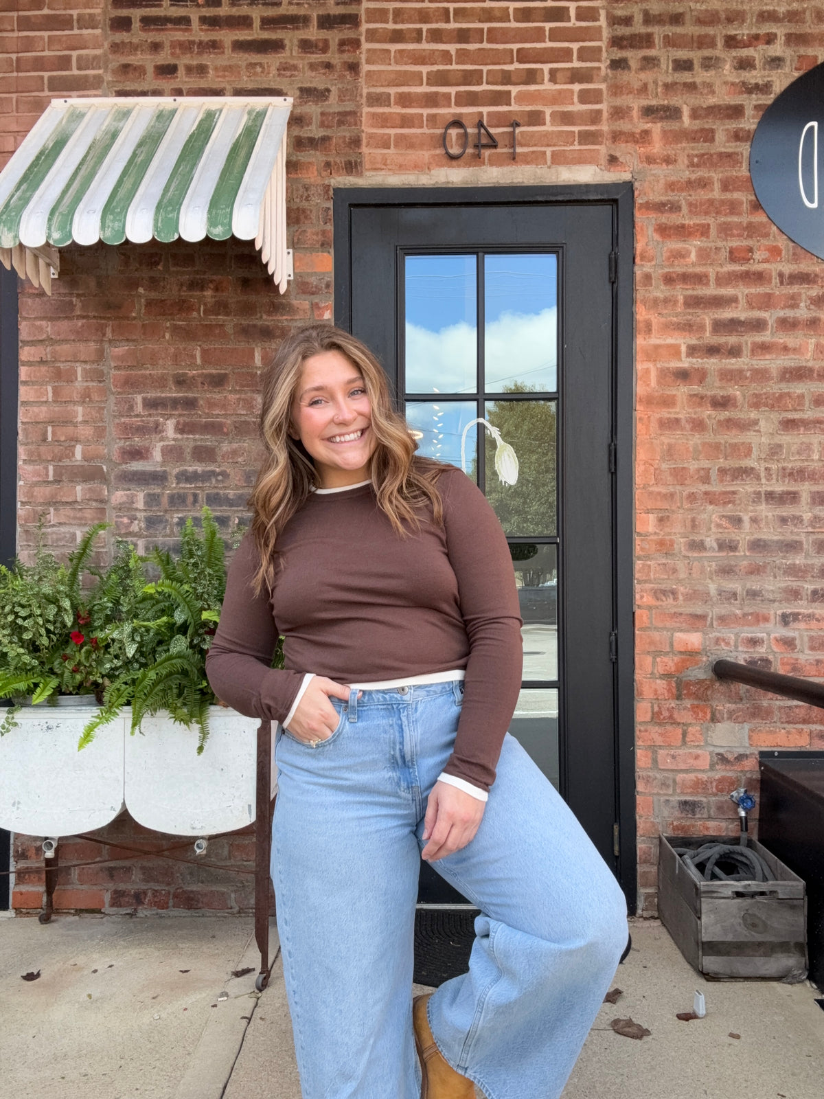 Trim Contrast Top