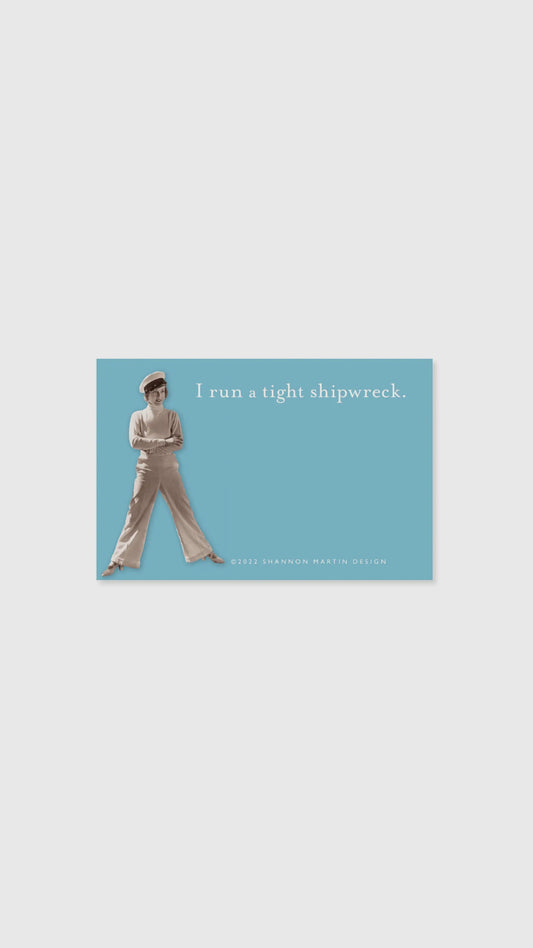 Tight Shipwreck Notepad