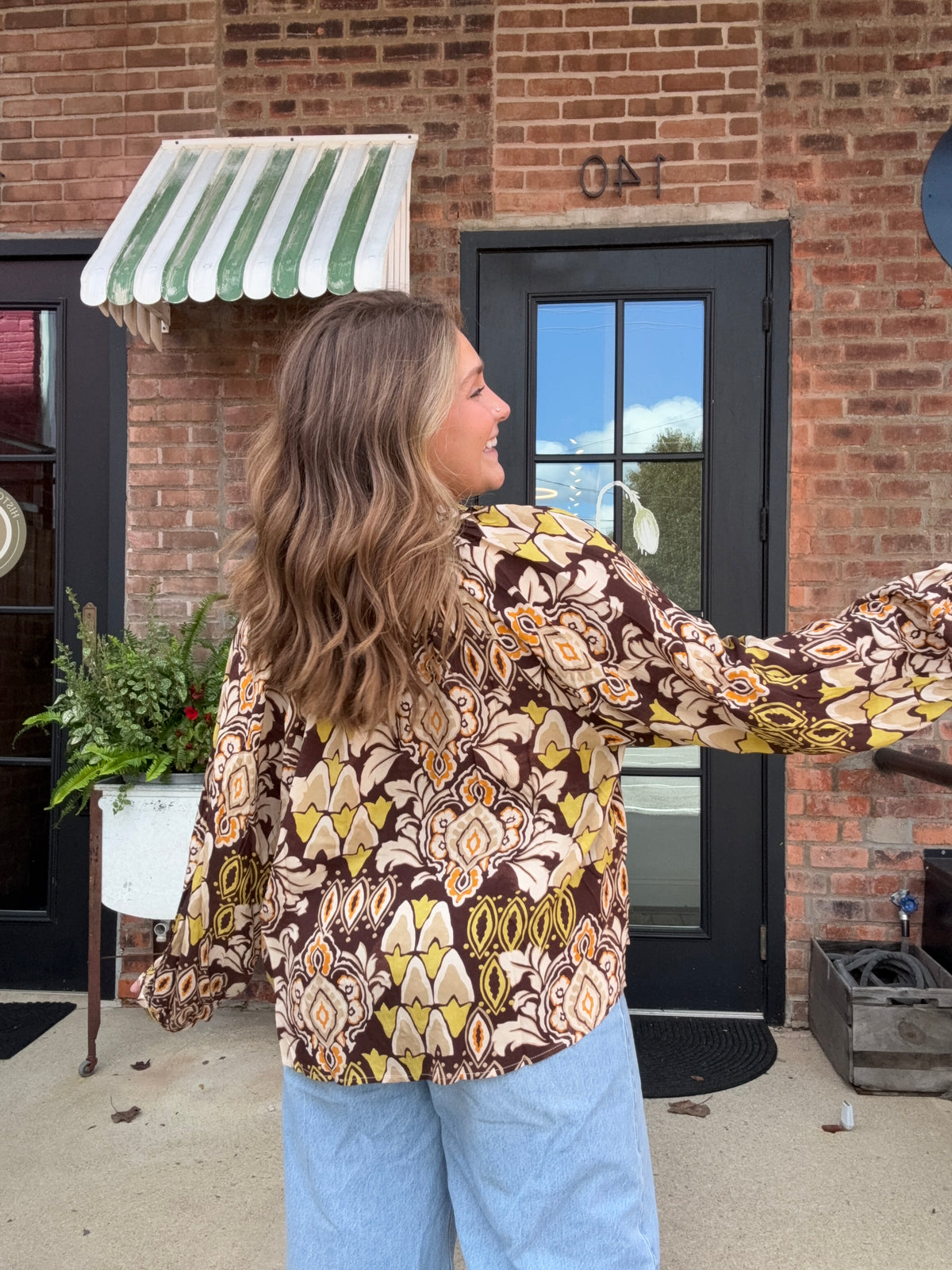 Botanic Button Blouse