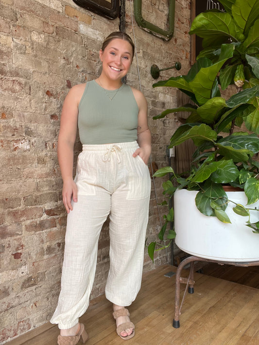 Cotton Jogger Pants