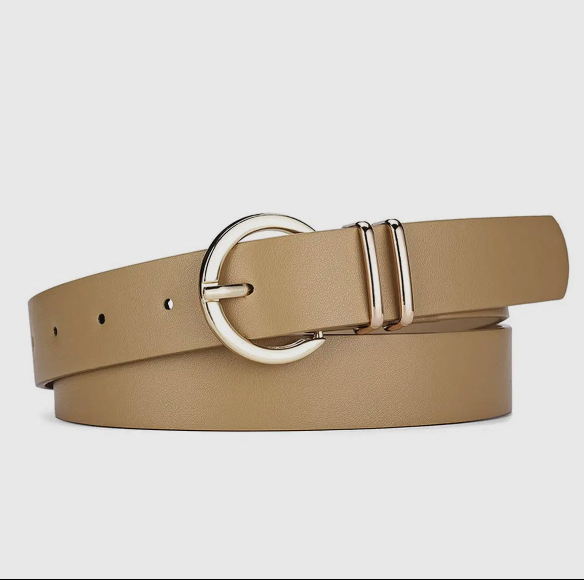 Thin Ring Buckle Belt