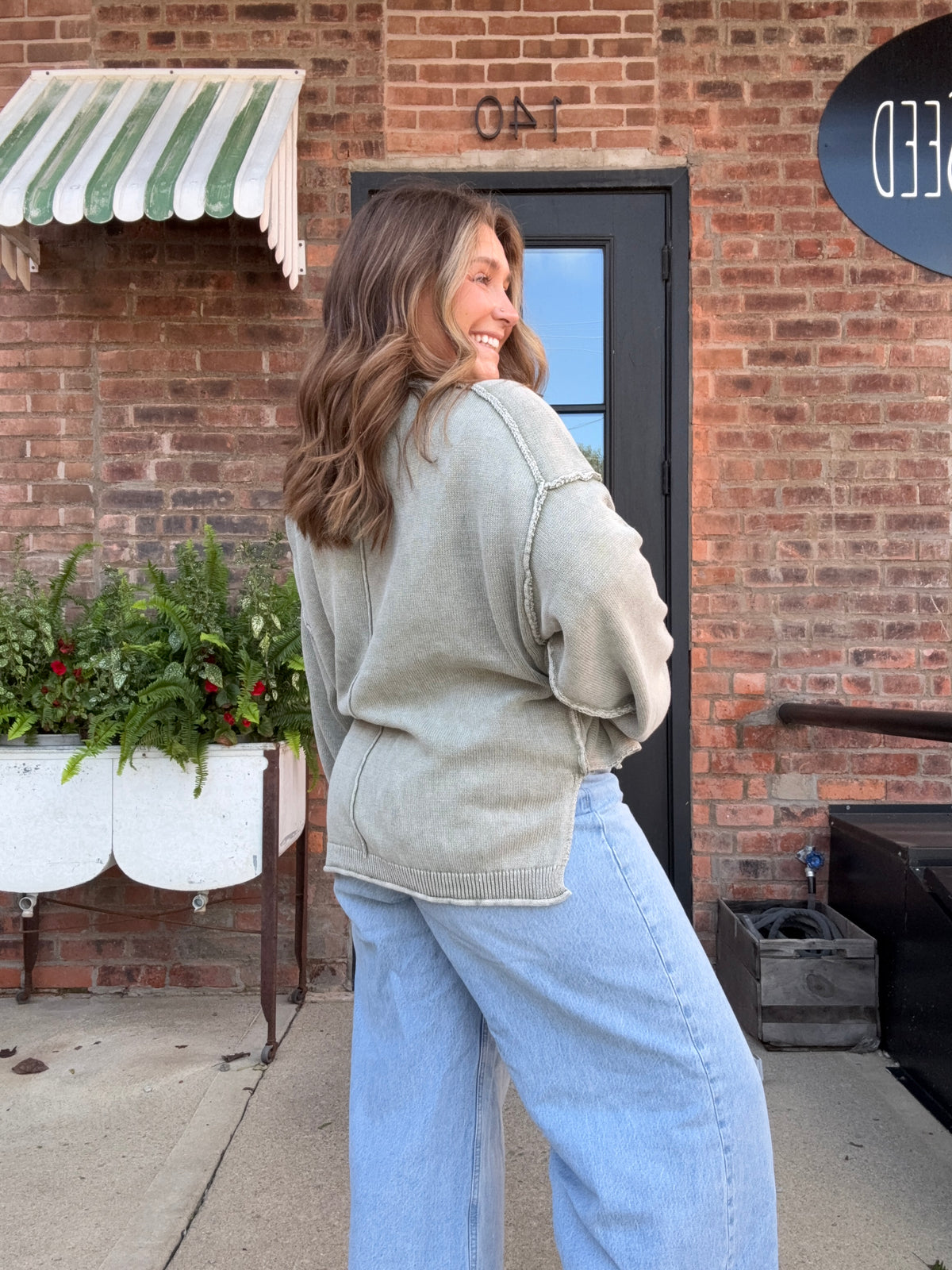 Raw Edge Sweater