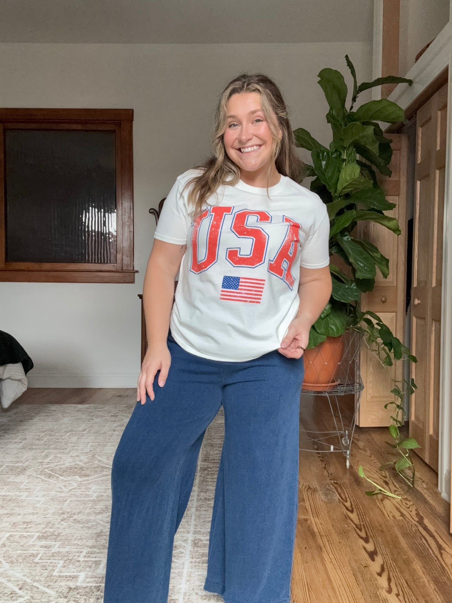 Z-Supply Flag Boyfriend Tee