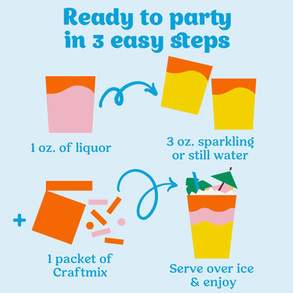 Variety Pack Cocktail Mixers - 12 Servings Multipack
