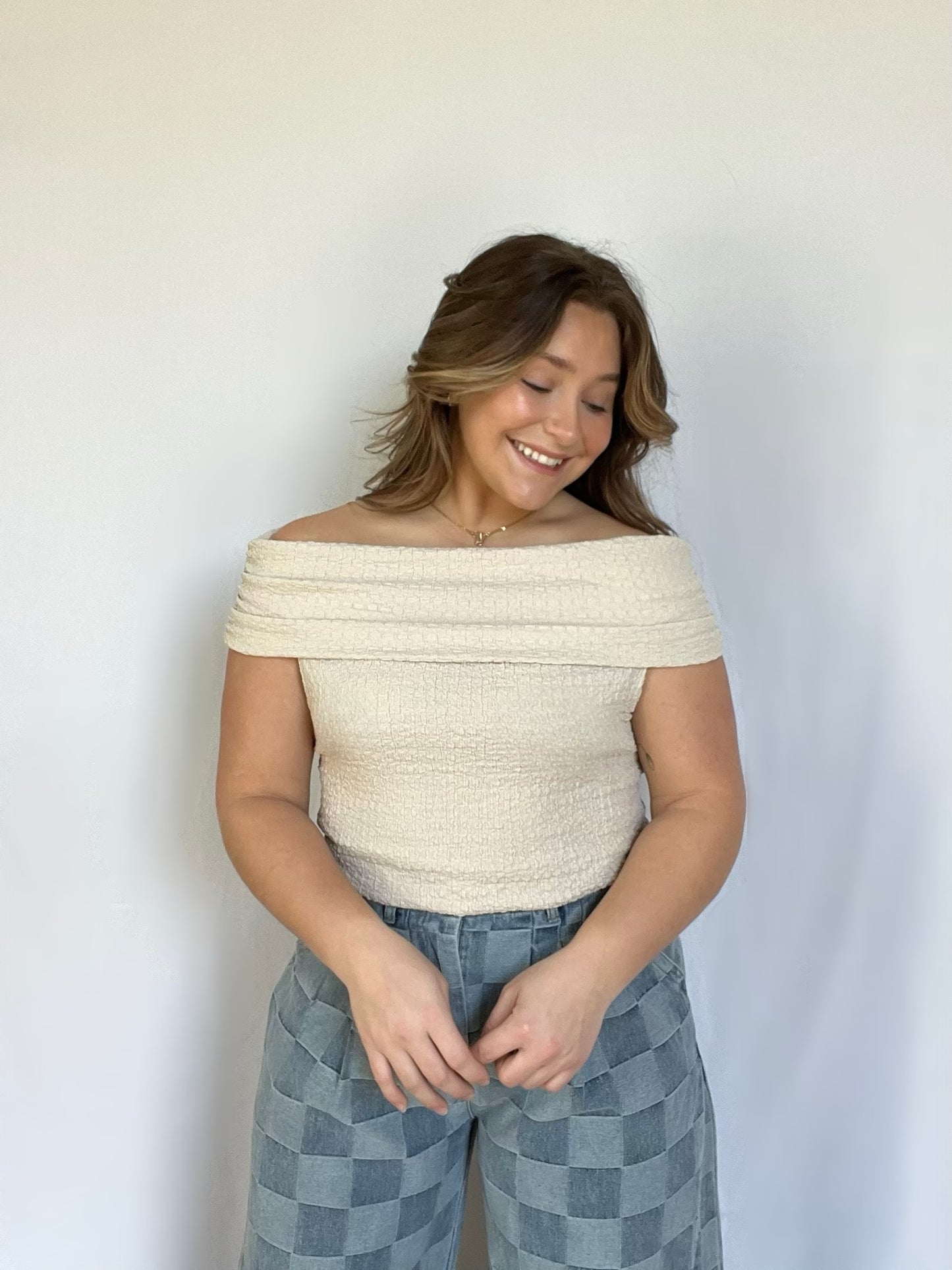 Knit Shoulder Top