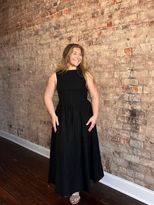 Boatneck Midi Dress