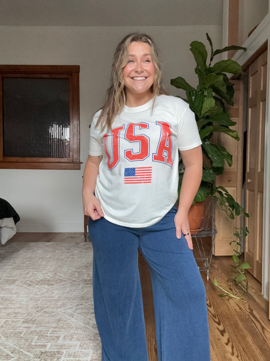 Z-Supply Flag Boyfriend Tee