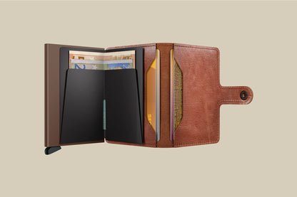 SECRID Mini-Wallet Vintage Cognac Brown