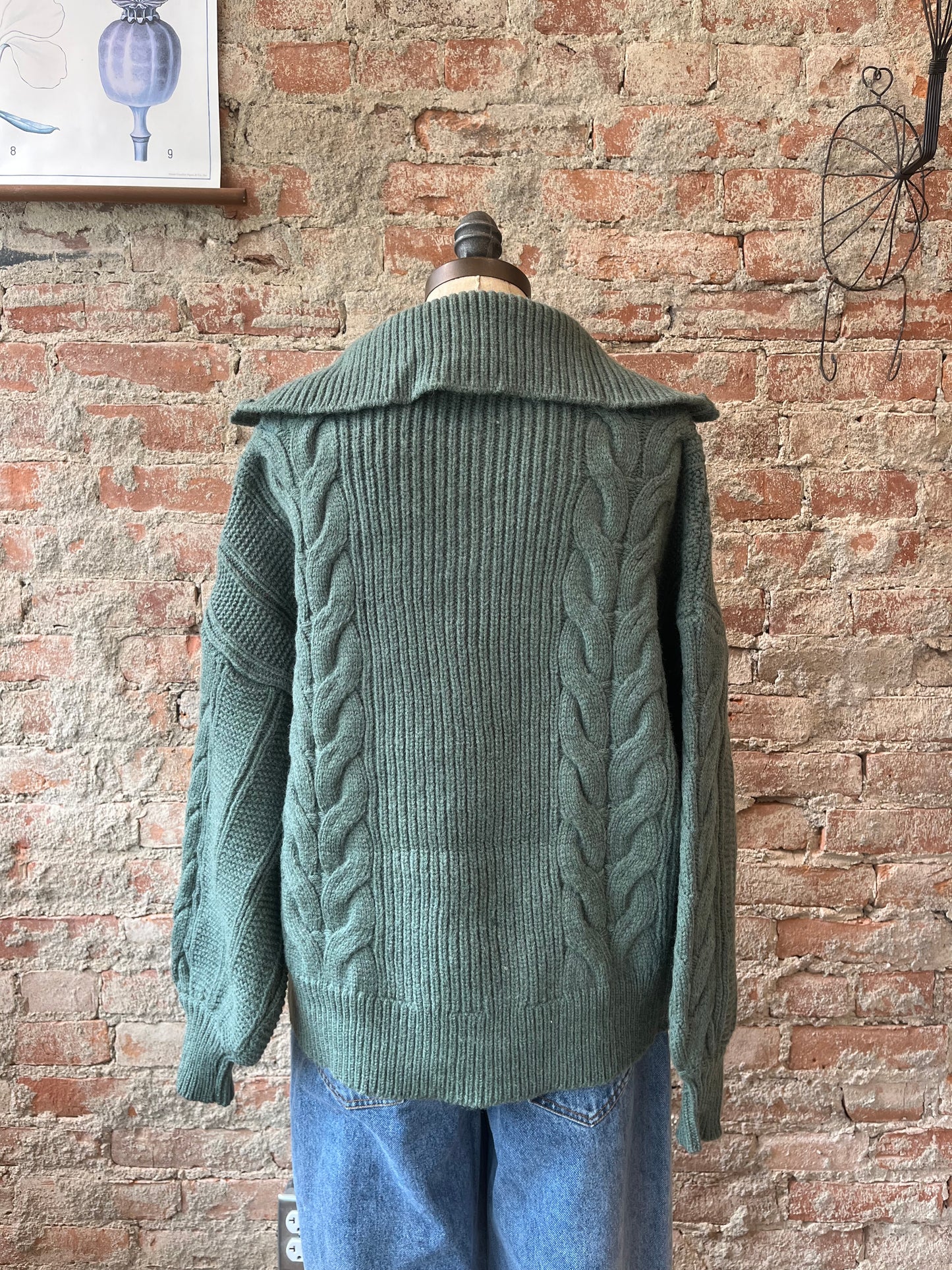 Chunky Quarter Zip Sweater
