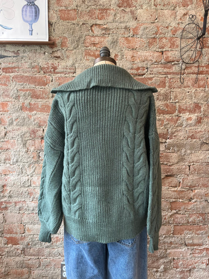 Chunky Quarter Zip Sweater