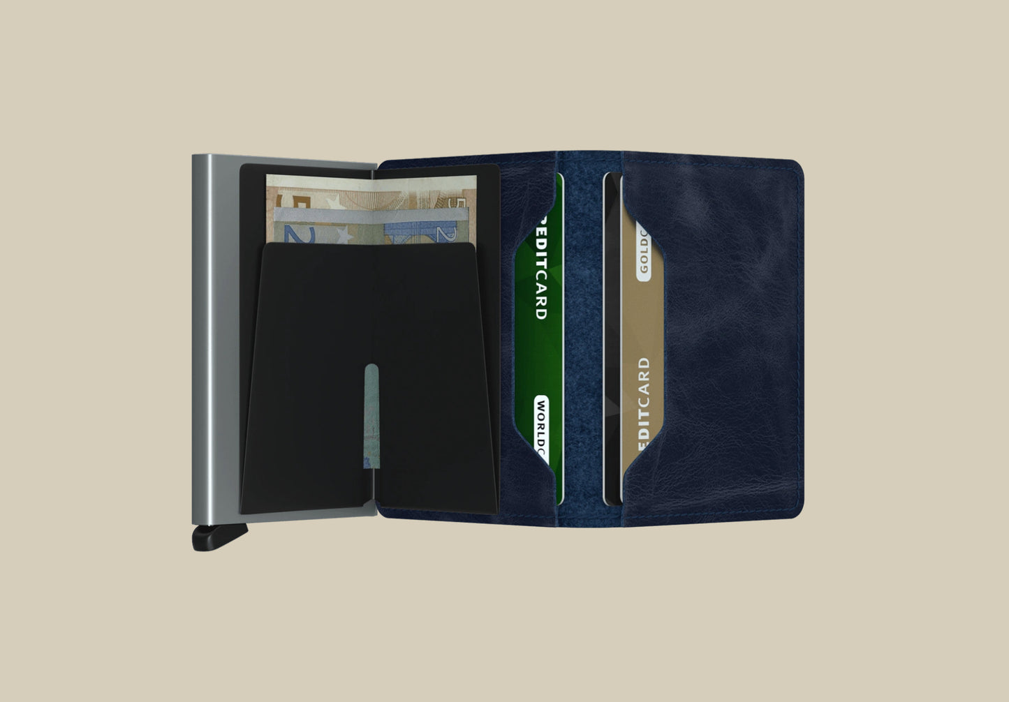 SECRID Slim-Wallet Vintage Blue