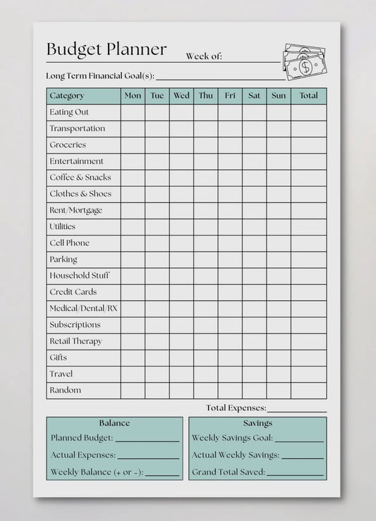 Weekly Budget Planner