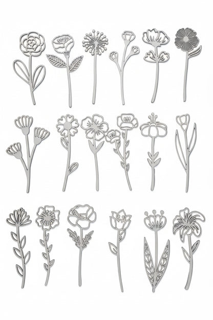 Small Wooden Wildflower Reeds