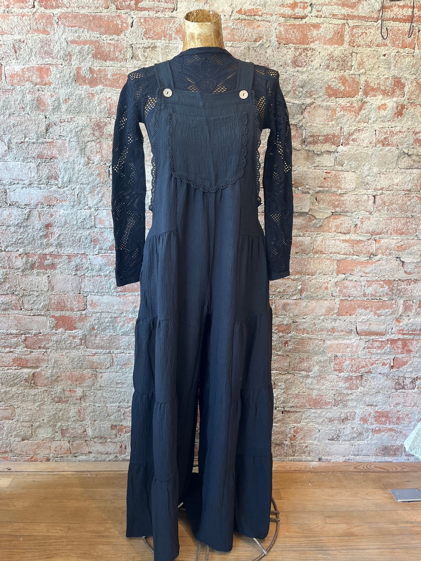 Tiered Button Overalls