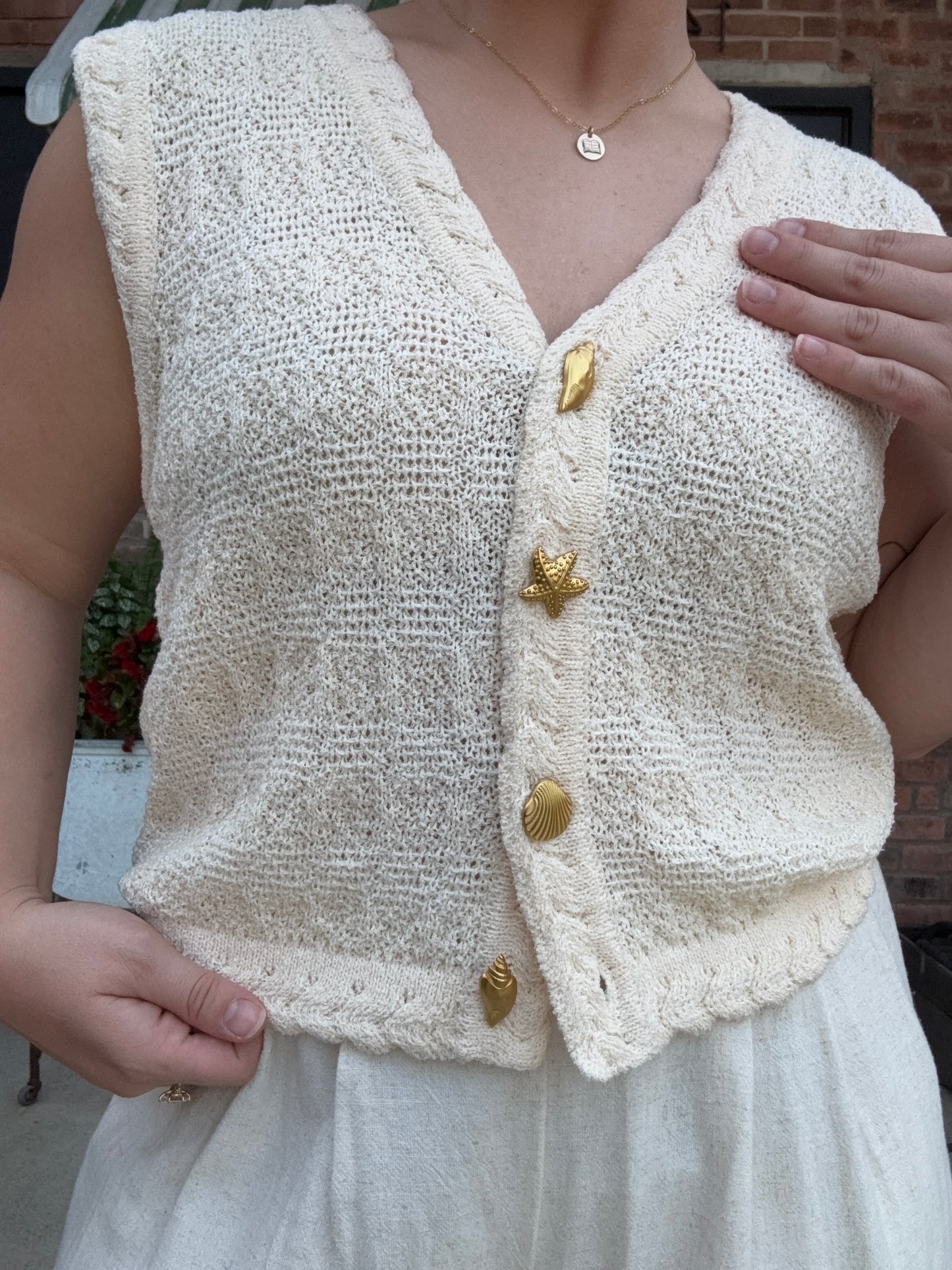 Seashell Sweater Vest