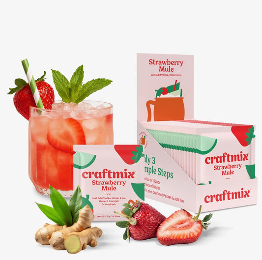 Strawberry Mule Cocktail / Mocktail Mixer