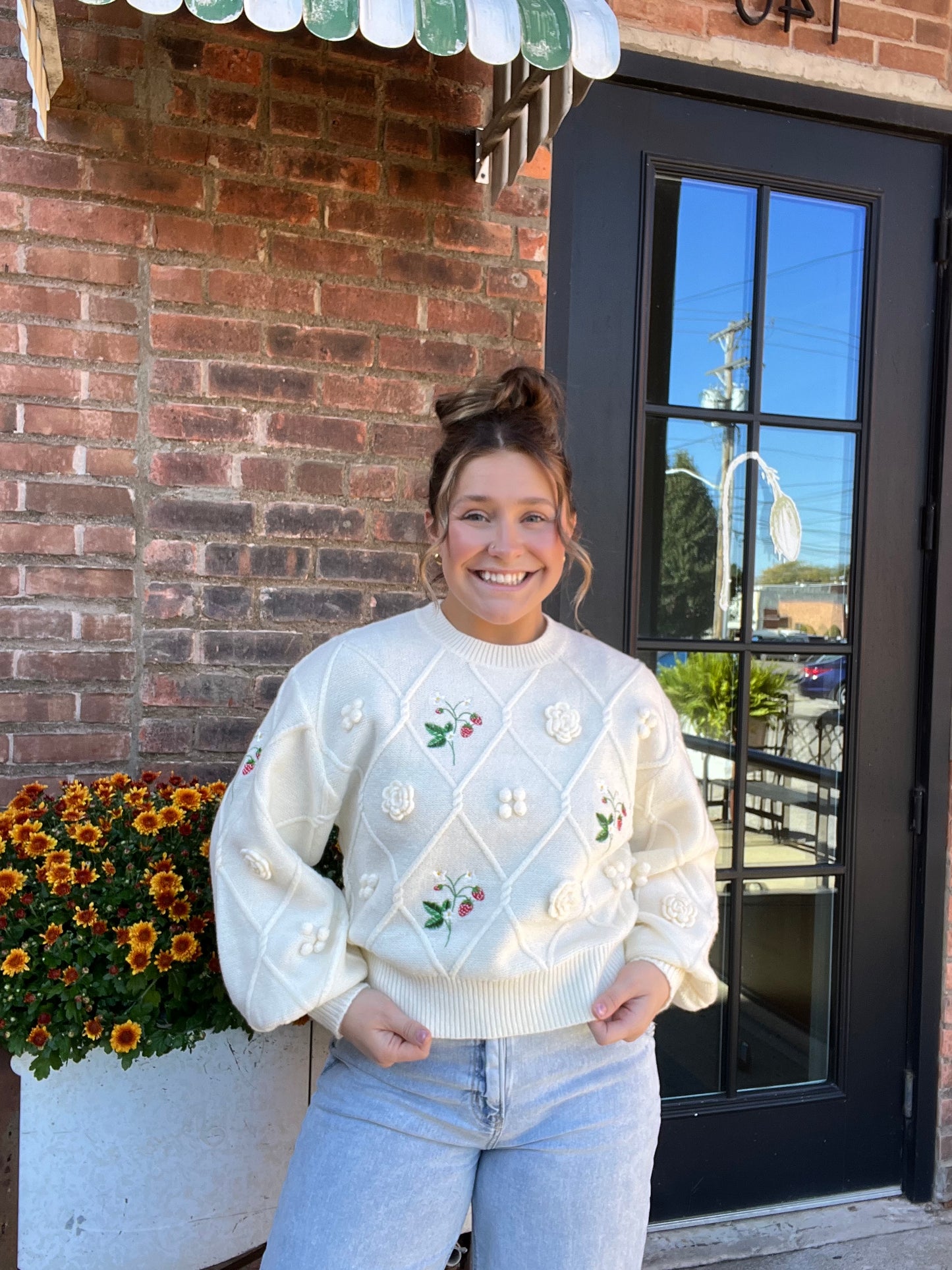 Strawberries & Cream Sweater