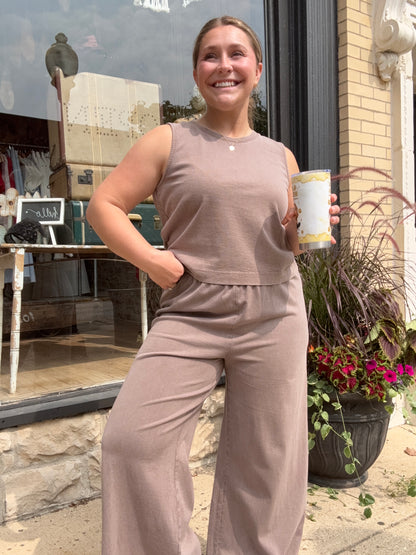 Z-Supply Scout Jersey Crop Flare Pants