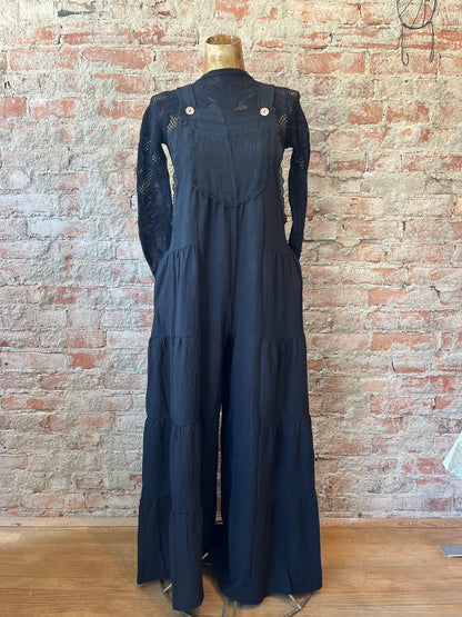 Tiered Button Overalls
