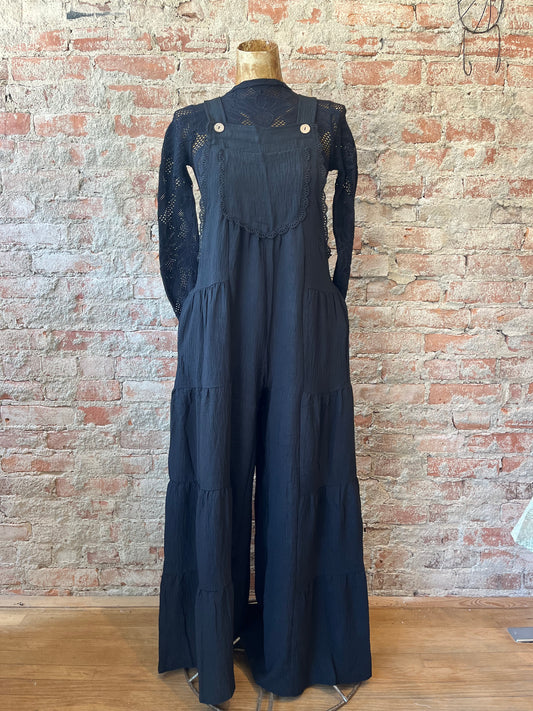 Tiered Button Overalls