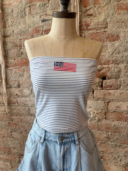 American Flag Tube Top