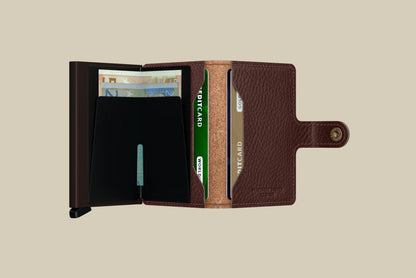 SECRID Mini-Wallet Vegan Espresso Brown