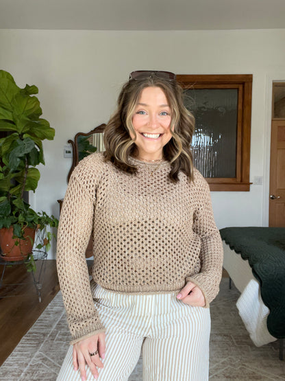 Z-Supply Shimmer Crochet Sweater