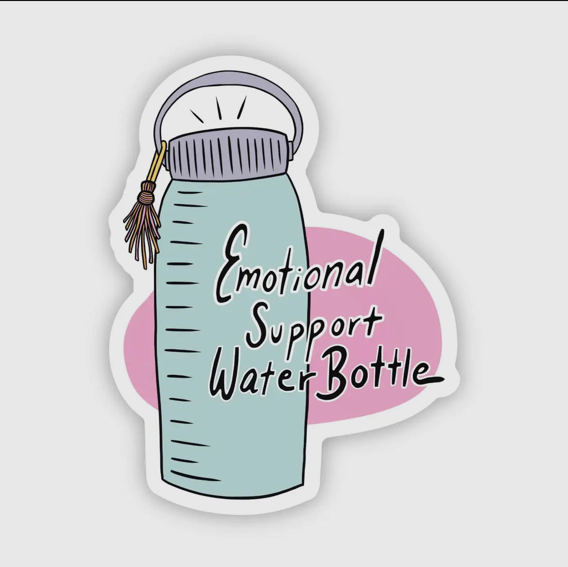 Support Water Bottle Sticker