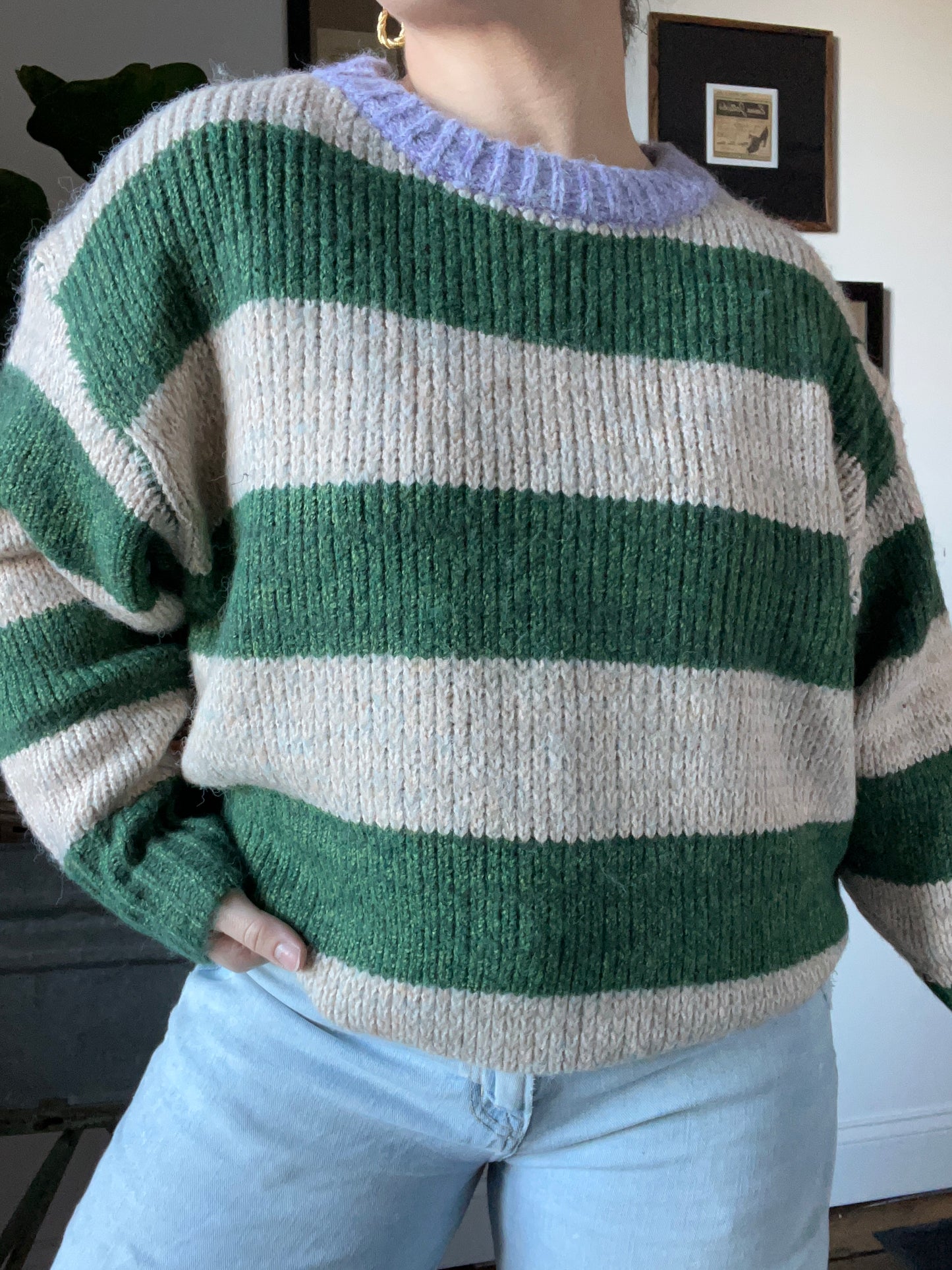 Oversized Striped Sweater