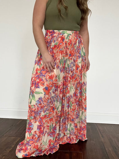 Apricot Print Pants