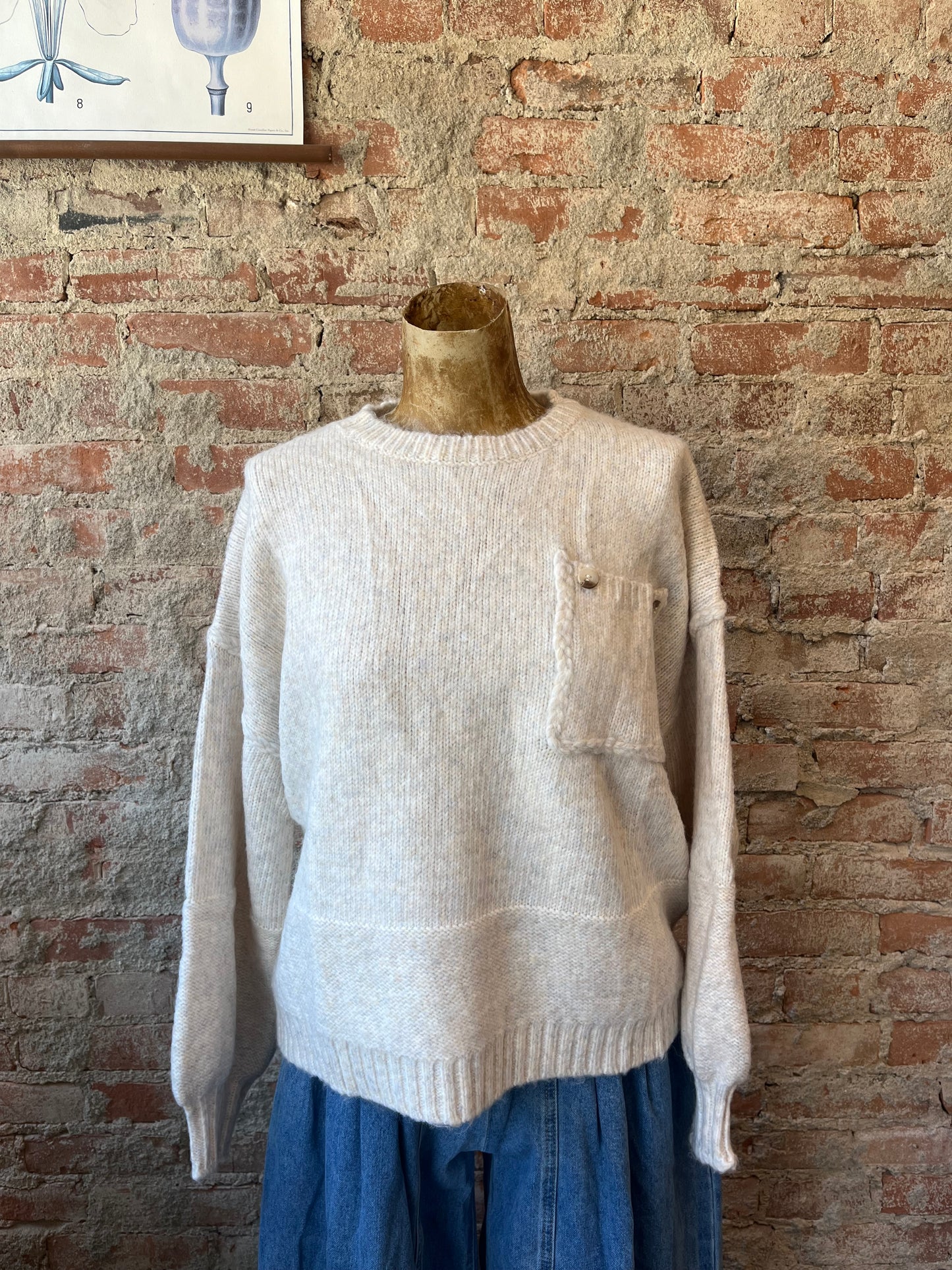 Button Pocket Sweater