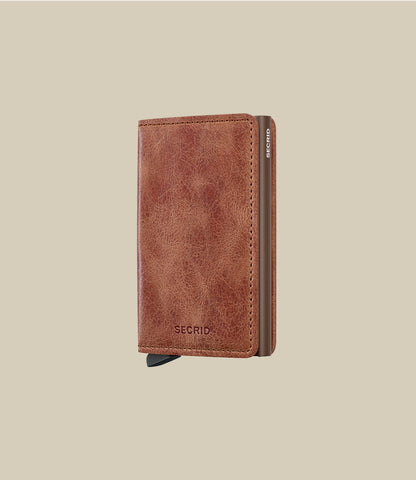 SECRID Slim-Wallet Vintage Cognac Brown