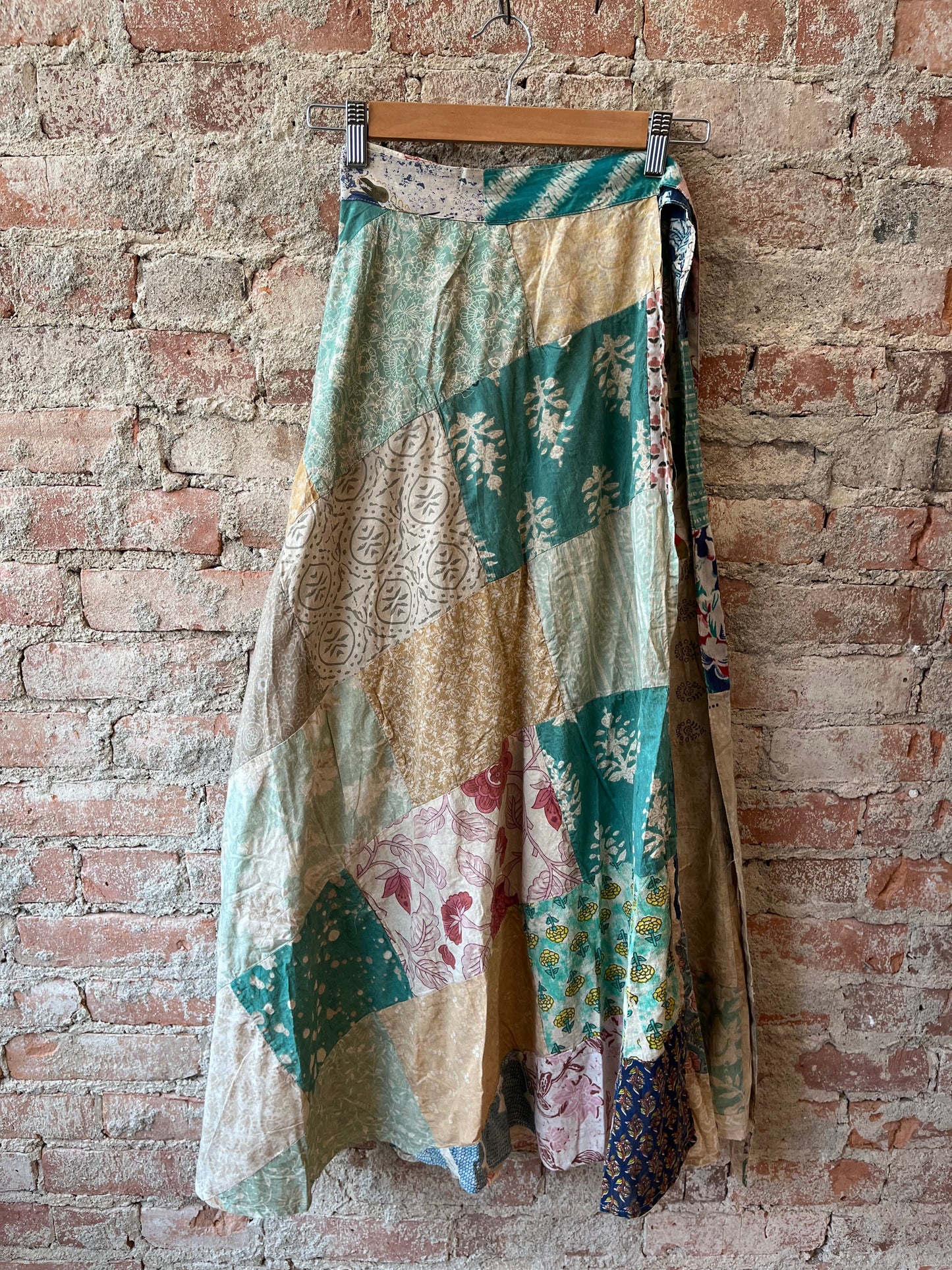 Patchwork Wrap Skirt
