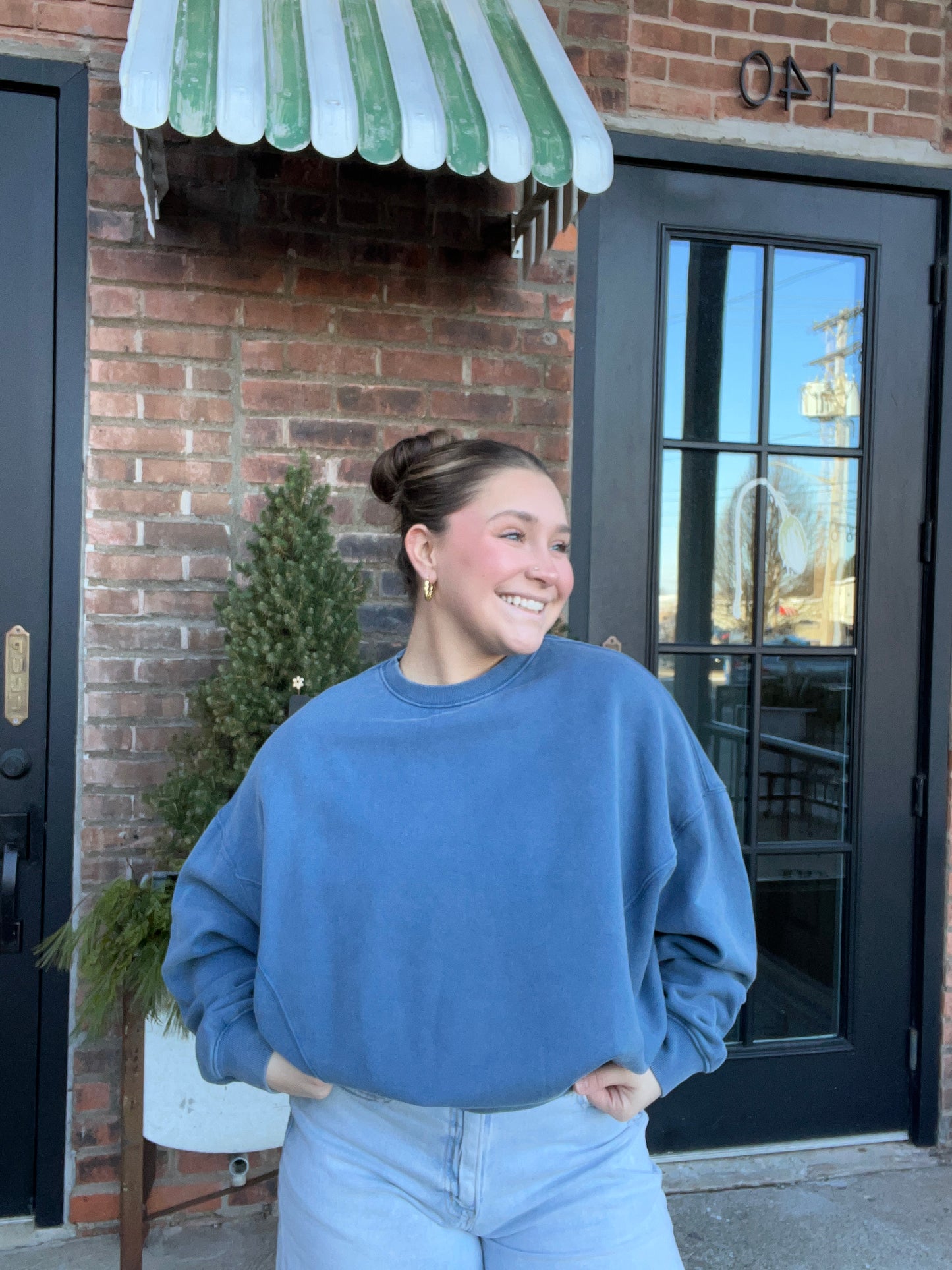 Pigment Washed Crewneck