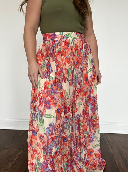 Apricot Print Pants