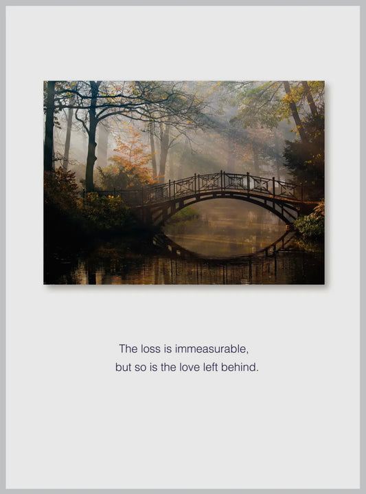 Loss Is Immeasurable Sympathy Card