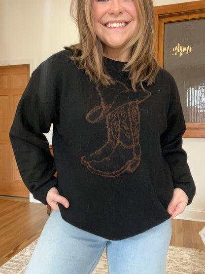 Cowboy Boot Sweater