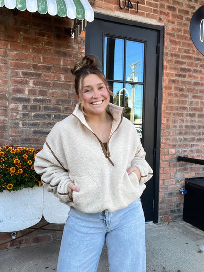 Sherpa Pullover Top