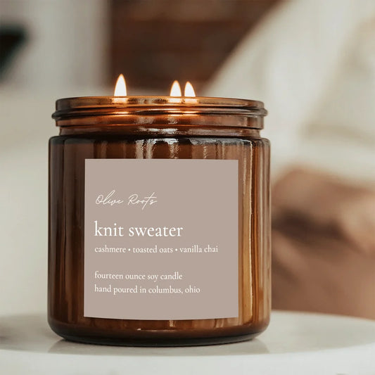 Knit Sweater Candle