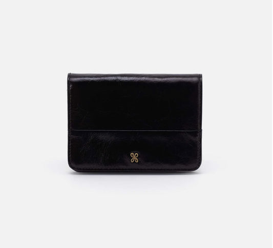 Hobo Jill Bifold Black Wallet